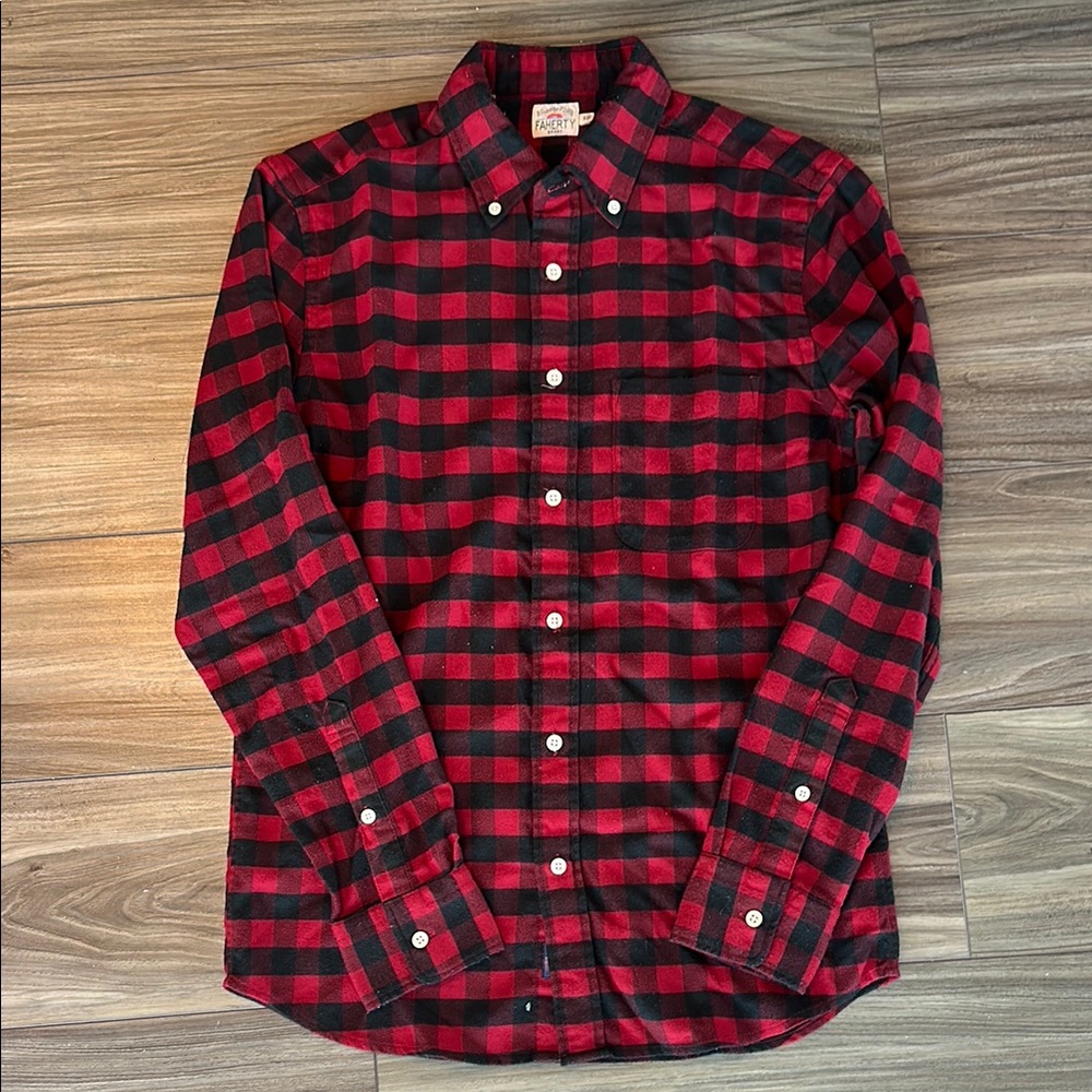 Red and Black Plaid Men's Shirt